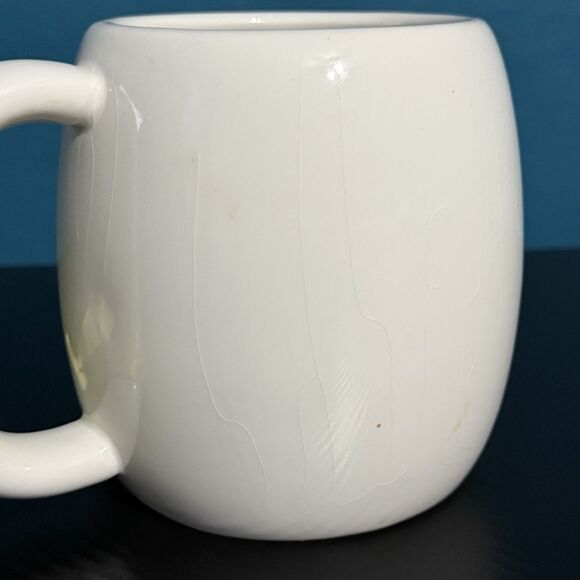 M&M's Large Yellow Coffee Cup Mug w/ Yellow Bow by Galerie - Vintage 2003 - Picture 4 of 8